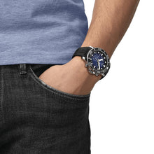 Load image into Gallery viewer, Tissot Seastar 1000 Chronograph Blue Dial Black Rubber Strap Watch For Men - T120.417.17.041.00