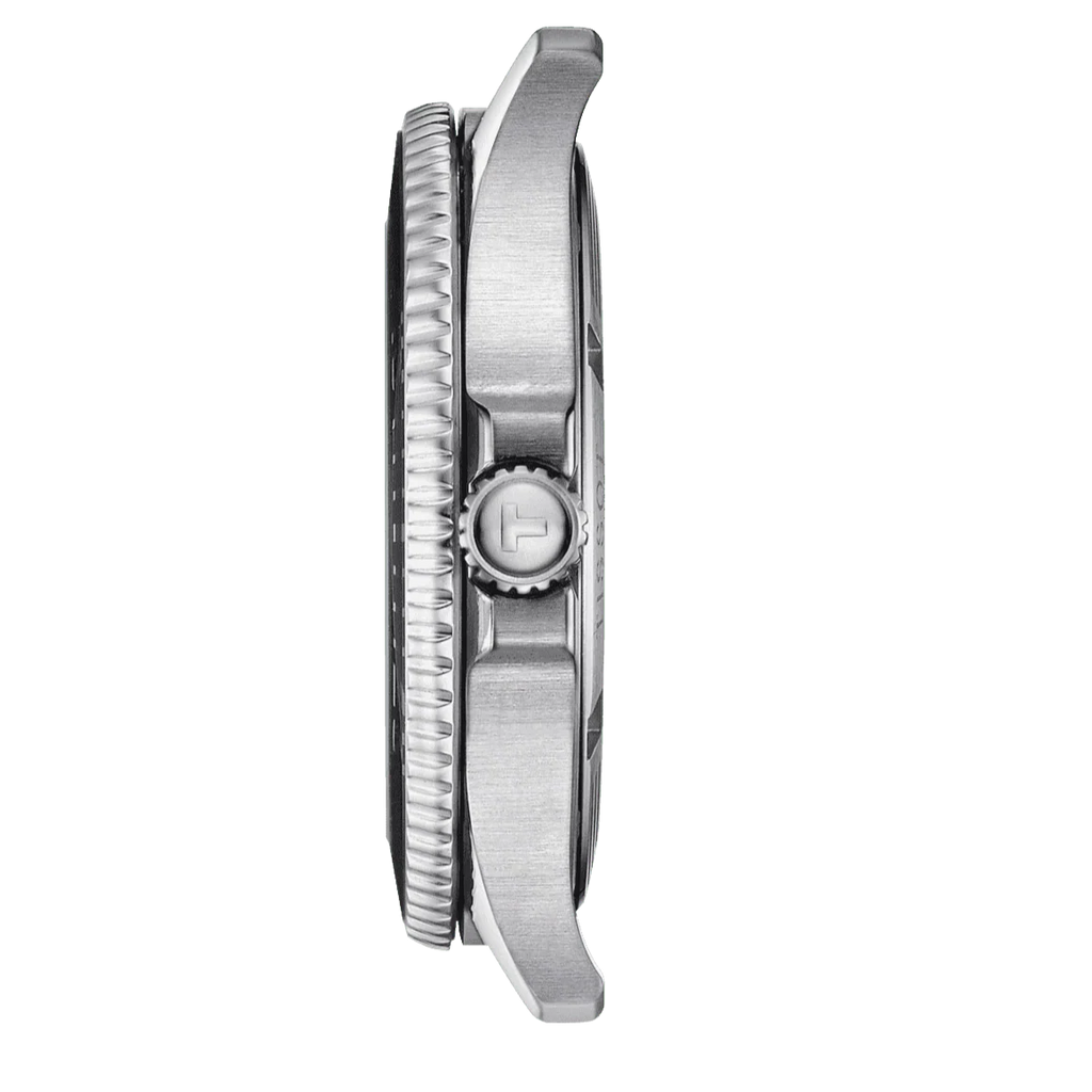 Tissot Seastar 1000 Black Dial Silver Steel Strap Watch For Men - T120.410.11.051.00