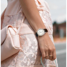 Load image into Gallery viewer, Tissot Carson Premium Lady Silver Dial Black Leather Strap Watch For Women - T122.210.16.033.00