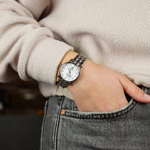 Load image into Gallery viewer, Tissot Carson Premium Automatic Lady Diamonds Silver Dial Silver Steel Strap Watch for Women - T122.207.11.036.00