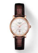 Load image into Gallery viewer, Tissot T Classic Carson Premium White Dial Brown Leather Strap Watch for Women - T122.207.36.031.00