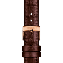Load image into Gallery viewer, Tissot T Classic Carson Premium White Dial Brown Leather Strap Watch for Women - T122.207.36.031.00
