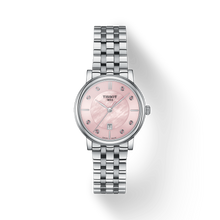 Load image into Gallery viewer, Tissot T Classic Carson Premium Lady Mother of Pearl Pink Dial Silver Steel Strap Watch For Women - T122.210.11.159.00