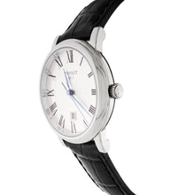 Load image into Gallery viewer, Tissot Carson Premium Lady Silver Dial Black Leather Strap Watch For Women - T122.210.16.033.00