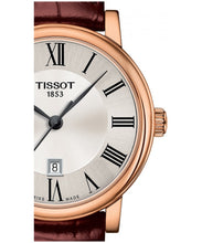Load image into Gallery viewer, Tissot Carson Premium Lady Silver Dial Brown Leather Strap Watch For Women - T122.210.36.033.00