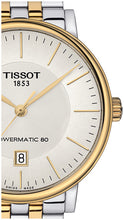 Load image into Gallery viewer, Tissot Carson Premium Powermatic 80 White Dial Two Tone Steel Strap Watch For Men - T122.407.22.031.00