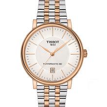 Load image into Gallery viewer, Tissot Carson Premium Powermatic 80 White Dial Two Tone Steel Strap Watch For Men - T122.407.22.031.01