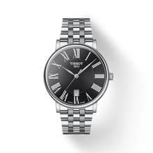 Load image into Gallery viewer, Tissot Carson Premium Black Dial Silver Steel Strap Watch For Men - T122.410.11.053.00