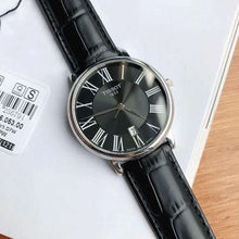 Load image into Gallery viewer, Tissot T Classic Dream Black Dial Black Leather Strap Watch for Men - T122.410.16.053.00