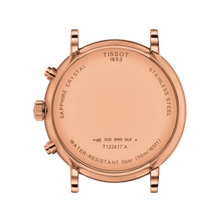 Load image into Gallery viewer, Tissot Carson Premium Chronograph Silver Dial Brown Leather Strap Watch For Men - T122.417.36.033.00