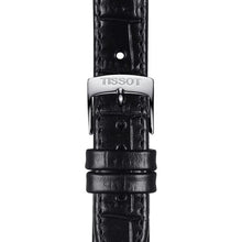 Load image into Gallery viewer, Tissot Carson Premium Lady Silver Dial Black Leather Strap Watch For Women - T122.210.16.033.00