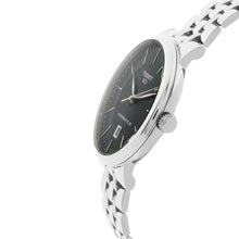 Load image into Gallery viewer, Tissot T Classic Carson Premium Powermatic 80 Black Dial Silver Steel Strap Watch For Men - T122.407.11.051.00