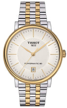 Load image into Gallery viewer, Tissot Carson Premium Powermatic 80 White Dial Two Tone Steel Strap Watch For Men - T122.407.22.031.00