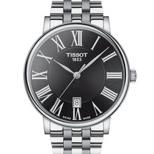 Load image into Gallery viewer, Tissot Carson Premium Black Dial Silver Steel Strap Watch For Men - T122.410.11.053.00