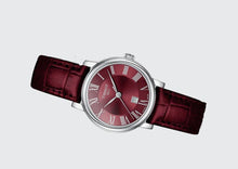 Load image into Gallery viewer, Tissot Carson Premium Lady Maroon Dial Maroon Leather Strap Watch For Women - T122.210.16.373.00