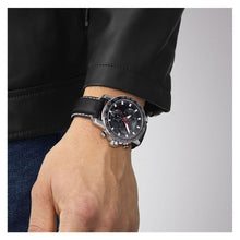 Load image into Gallery viewer, Tissot Supersport Chrono Black Dial Black Leather Strap Watch for Men - T125.617.16.051.00