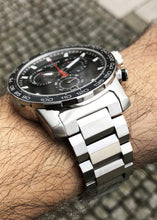 Load image into Gallery viewer, Tissot Supersport Chrono Black Dial Silver Steel Strap Watch For Men - T125.617.11.051.00
