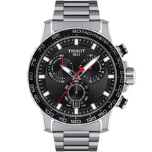 Load image into Gallery viewer, Tissot Supersport Chrono Black Dial Silver Steel Strap Watch For Men - T125.617.11.051.00