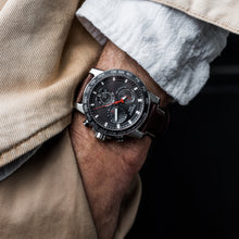 Load image into Gallery viewer, Tissot Supersport Chrono Black Dial Brown Leather Strap Watch for Men - T125.617.16.051.01