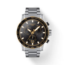Load image into Gallery viewer, Tissot Supersport Chrono Black Dial Silver Steel Strap Watch For Men - T125.617.21.051.00