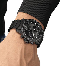 Load image into Gallery viewer, Tissot Supersport Chrono Black Dial Black Steel Strap Watch For Men - T125.617.33.051.00