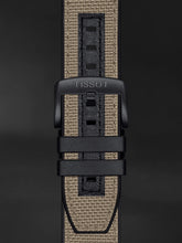 Load image into Gallery viewer, Tissot Supersport Chrono Black Dial Beige Nylon Strap Watch For Men - T125.617.37.051.01