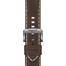 Load image into Gallery viewer, Tissot Supersport Chrono Silver Dial Brown Leather Strap Watch for Men - T125.617.16.031.00