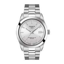 Load image into Gallery viewer, Tissot Gentleman Powermatic 80 Silicium Silver Dial Silver Steel Strap Watch For Men - T127.407.11.031.00