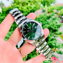Load image into Gallery viewer, Tissot Gentleman Powermatic 80 Silicium Green Dial Silver Steel Strap Watch For Men - T127.407.11.091.01