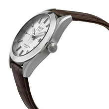 Load image into Gallery viewer, Tissot Gentleman Powermatic 80 Silicium Silver Dial Brown Leather Strap Watch For Men - T127.407.16.031.01