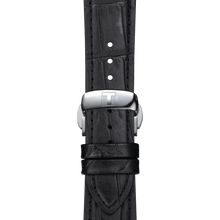 Load image into Gallery viewer, Tissot Gentleman Powermatic 80 Silicium Blue Dial Black Leather Strap Watch For Men - T127.407.16.041.01
