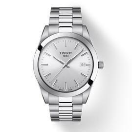 Tissot Gentleman Silver Dial Silver Steel Strap Watch For Men - T127.410.11.031.00