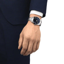 Load image into Gallery viewer, Tissot Gentleman Blue Dial Silver Steel Strap Watch For Men - T127.410.11.041.00