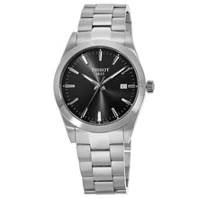 Load image into Gallery viewer, Tissot Gentleman Black Dial Silver Steel Strap Watch For Men - T127.410.11.051.00