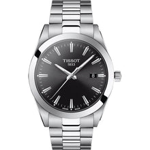 Load image into Gallery viewer, Tissot Gentleman Black Dial Silver Steel Strap Watch For Men - T127.410.11.051.00