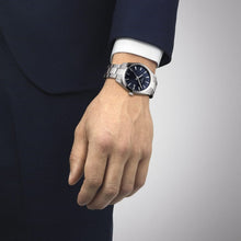 Load image into Gallery viewer, Tissot Gentleman Black Dial Silver Steel Strap Watch For Men - T127.410.11.051.00