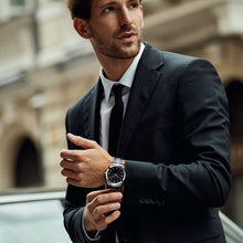 Load image into Gallery viewer, Tissot Gentleman Black Dial Silver Steel Strap Watch For Men - T127.410.11.051.00
