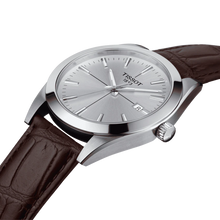 Load image into Gallery viewer, Tissot Gentlemen Silver Dial Brown Leather Strap Watch for Men - T127.410.16.031.01