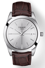 Load image into Gallery viewer, Tissot Gentlemen Silver Dial Brown Leather Strap Watch for Men - T127.410.16.031.01