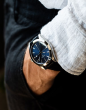Load image into Gallery viewer, Tissot Gentlemen Blue Dial Black Leather Strap Watch for Men - T127.410.16.041.01