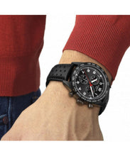Load image into Gallery viewer, Tissot T Sport PRS 516 Chronograph Black Dial Black Leather Strap Watch for Men - T131.617.36.052.00