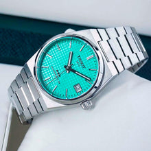 Load image into Gallery viewer, Tissot PRX Powermatic 80 Light Green Dial Silver Steel Strap Watch for Men - T137.207.11.091.01