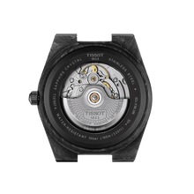 Load image into Gallery viewer, Tissot PRX Powermatic 80 Carbon Black Dial Black Rubber Strap Watch for Men - T137.907.97.201.00