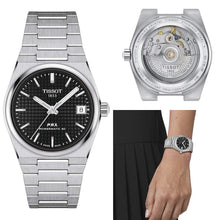Load image into Gallery viewer, Tissot PRX Powermatic 80 Black Dial Silver Steel Strap Watch for Men - T137.207.11.051.00