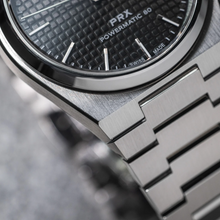 Load image into Gallery viewer, Tissot PRX Powermatic 80 Black Dial Silver Steel Strap Watch for Men - T137.207.11.051.00