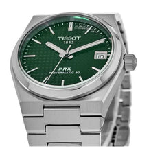 Load image into Gallery viewer, Tissot PRX Powermatic 80 Green Dial Silver Steel Strap Watch for Men - T137.207.11.091.00