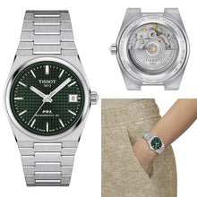 Load image into Gallery viewer, Tissot PRX Powermatic 80 Green Dial Silver Steel Strap Watch for Men - T137.207.11.091.00