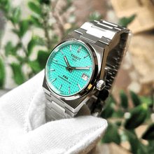 Load image into Gallery viewer, Tissot PRX Powermatic 80 Light Green Dial Silver Steel Strap Watch for Men - T137.207.11.091.01