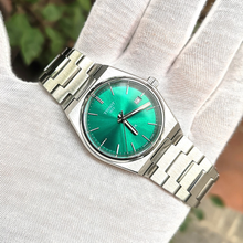 Load image into Gallery viewer, Tissot PRX Green Dial Silver Steel Strap Watch for Women - T137.210.11.081.00