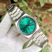 Load image into Gallery viewer, Tissot PRX Green Dial Silver Steel Strap Watch for Women - T137.210.11.081.00